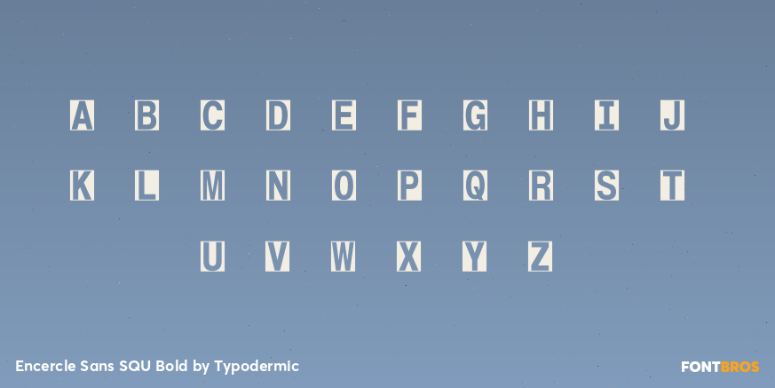 Encercle Sans SQU Bold Font Poster #1
