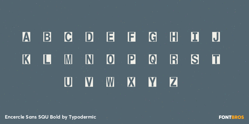 Encercle Sans SQU Bold Font Poster #1