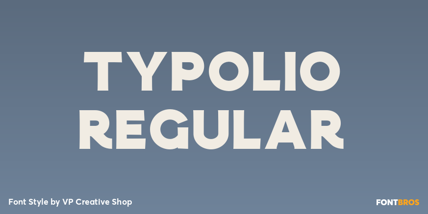 Typolio Regular Font Poster #1