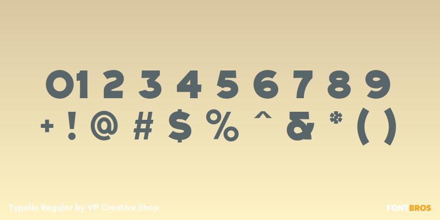 Typolio Regular Font Poster #1