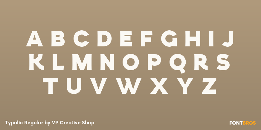 Typolio Regular Font Poster #1