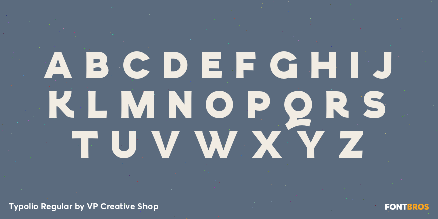 Typolio Regular Font Poster #1