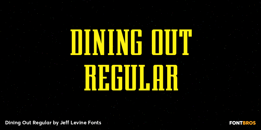 Dining Out Regular Poster