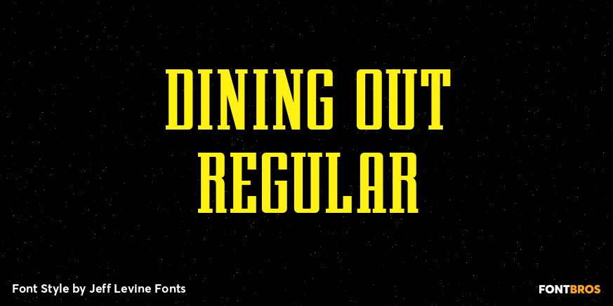 Dining Out Regular Poster