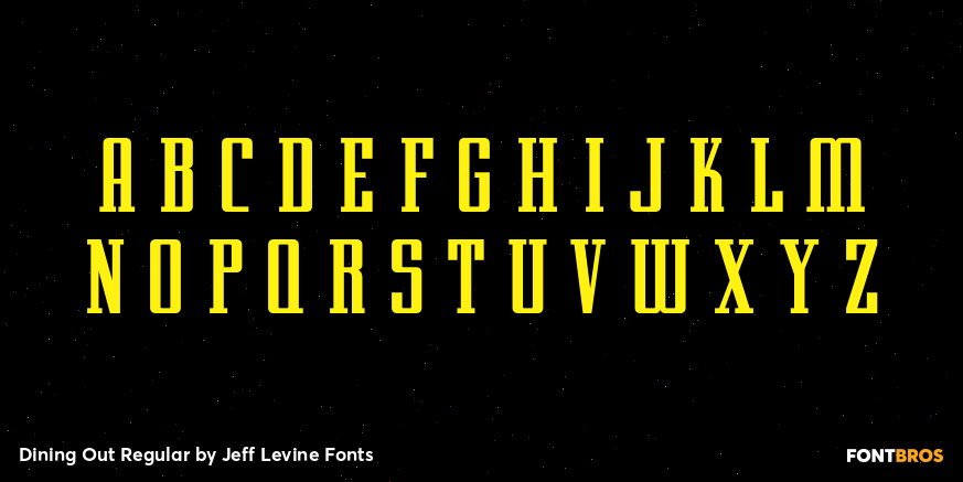 Dining Out Regular Font Poster #3