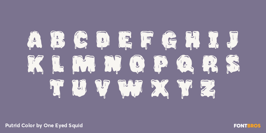 Putrid Color Font Poster #3