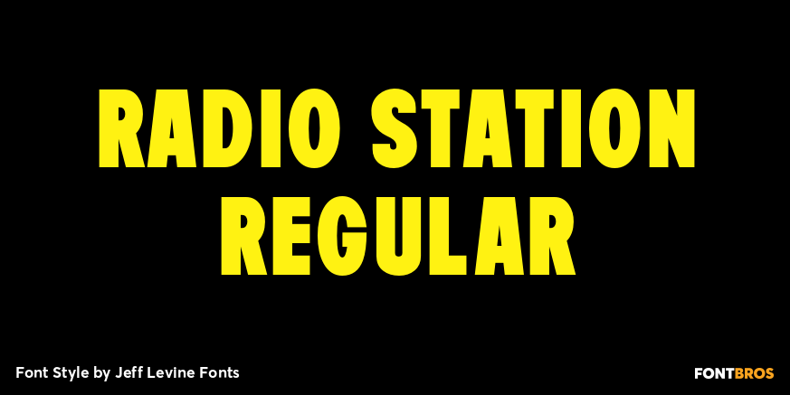 Radio Station Regular Font Poster #1