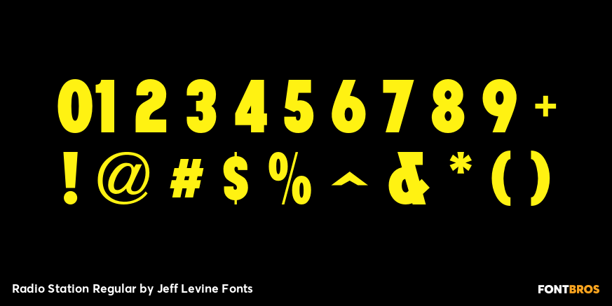 Radio Station Regular Font Poster #4