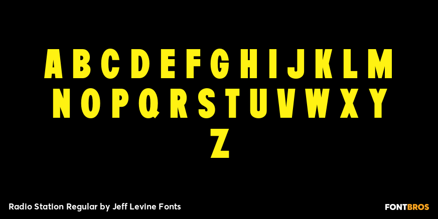 Radio Station Regular Font Poster #2