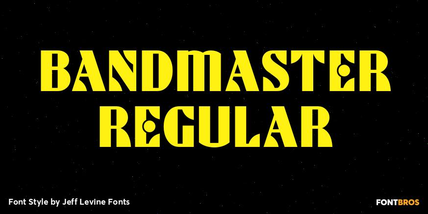 Bandmaster Regular Font Poster #1
