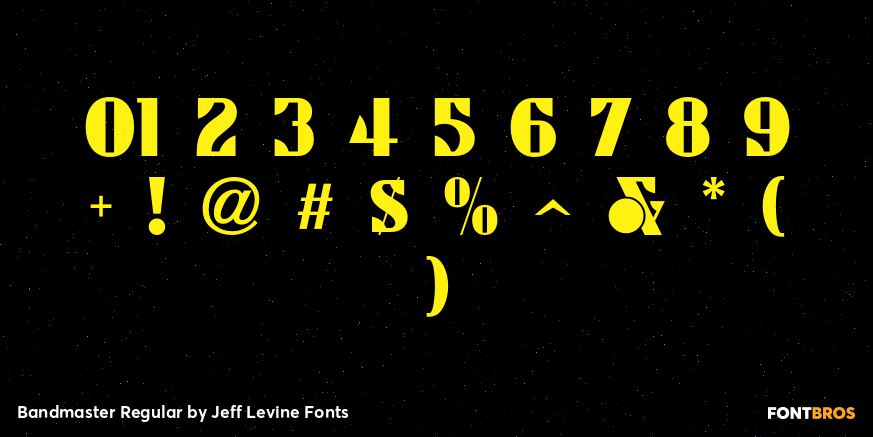 Bandmaster Regular Font Poster #4