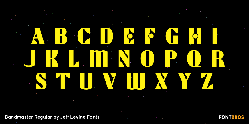 Bandmaster Regular Font Poster #2