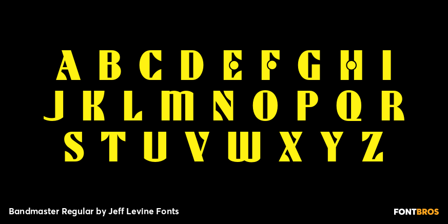 Bandmaster Regular Font Poster #3