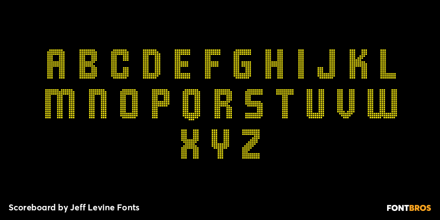 Scoreboard Font Poster #3