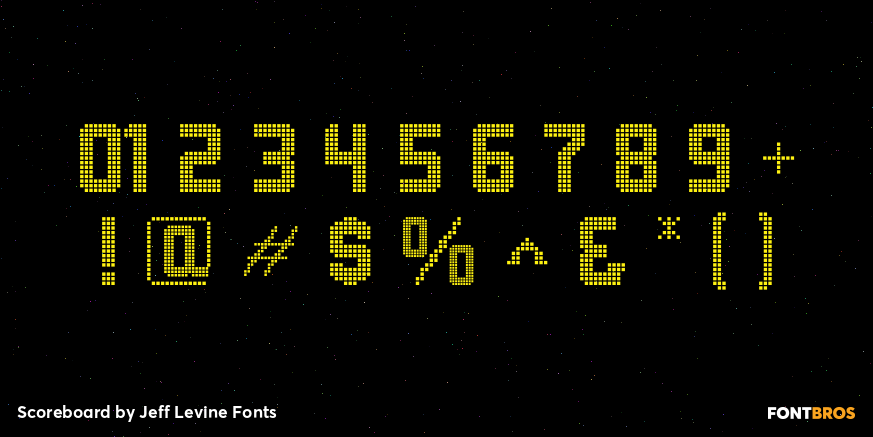 Scoreboard Font Poster #4