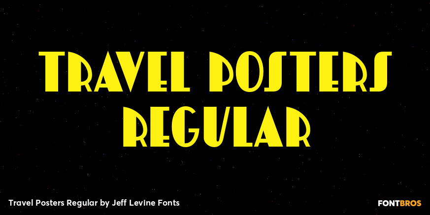Travel Posters Regular Font Poster #1