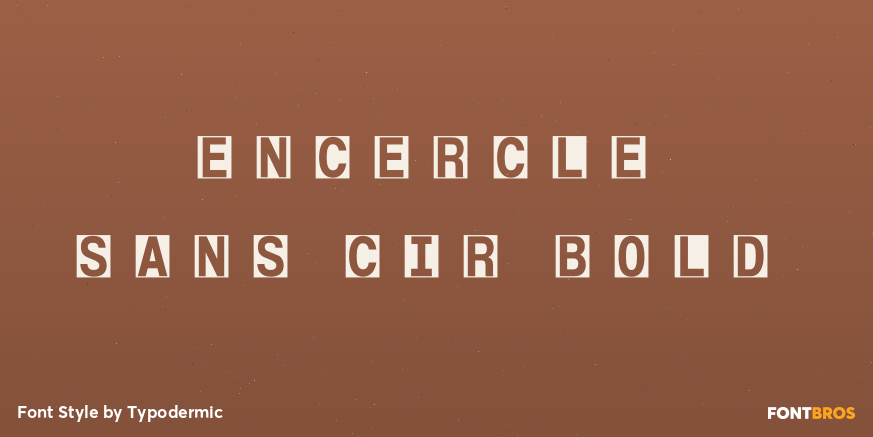 Encercle Sans CIR Bold Poster