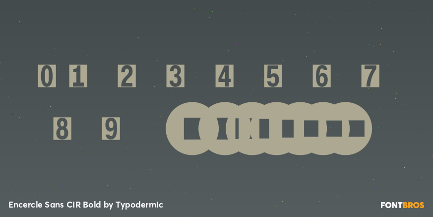 Encercle Sans CIR Bold Font Poster #1