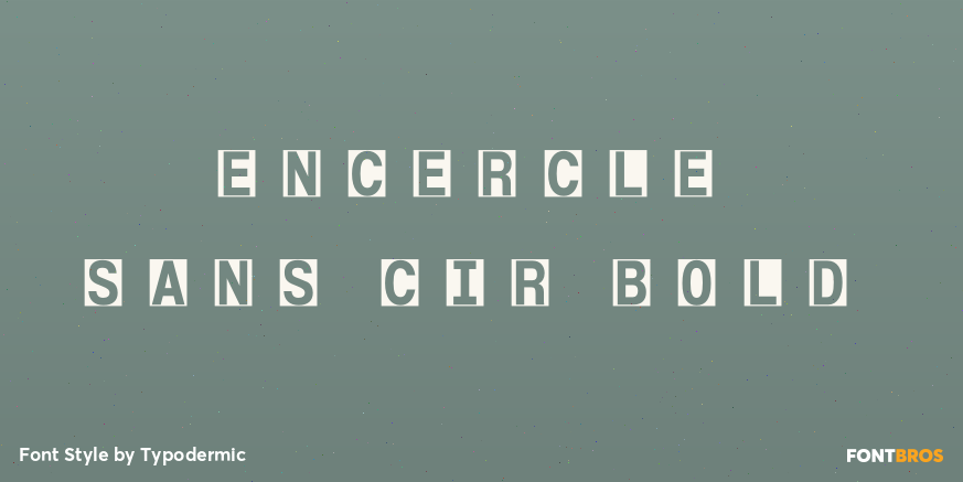 Encercle Sans CIR Bold Font Poster #1