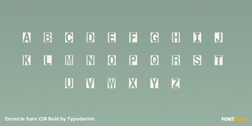 Encercle Sans CIR Bold Font Poster #3