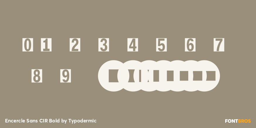 Encercle Sans CIR Bold Font Poster #4