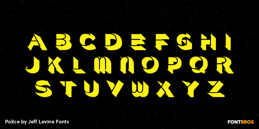 Police Font Poster #2