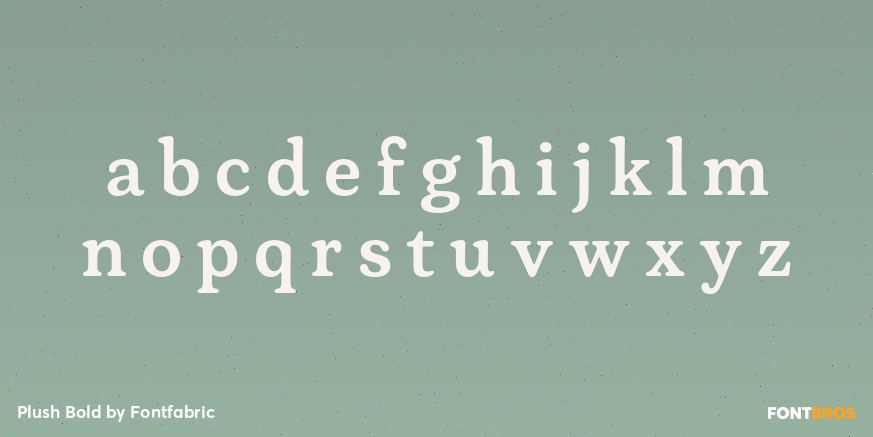 Plush Bold Font Poster #1