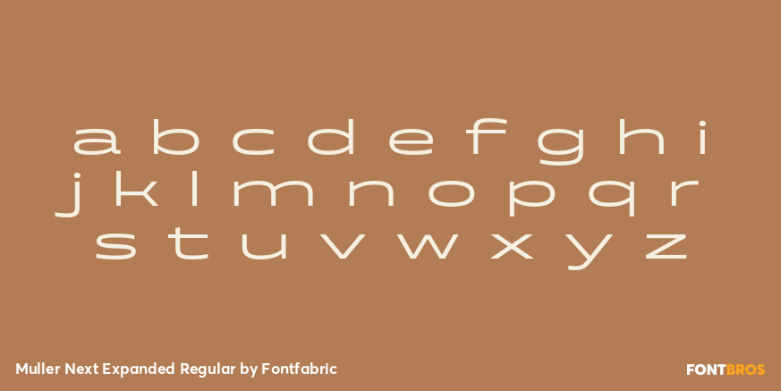 Muller Next Expanded Regular Font Poster #3