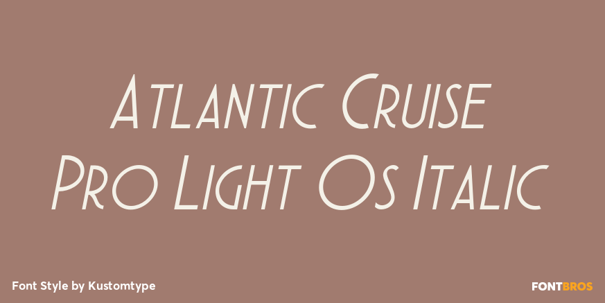 Atlantic Cruise Pro Light Os Italic Poster