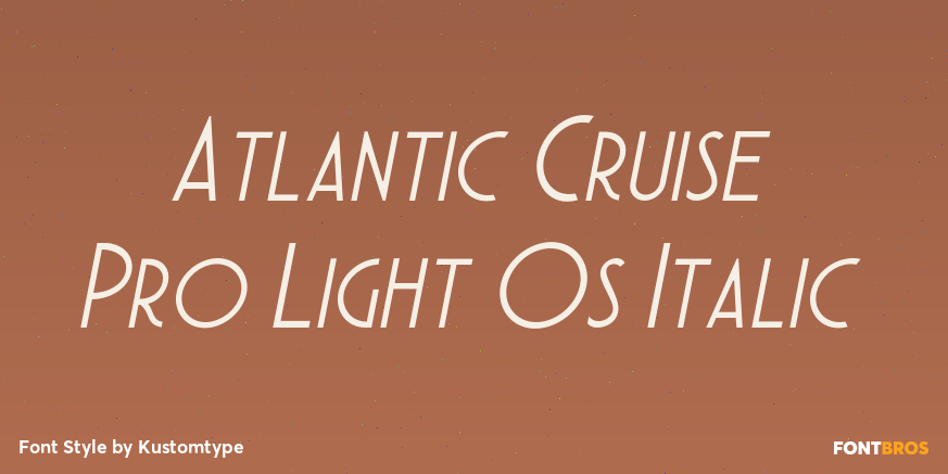 Atlantic Cruise Pro Light Os Italic Poster