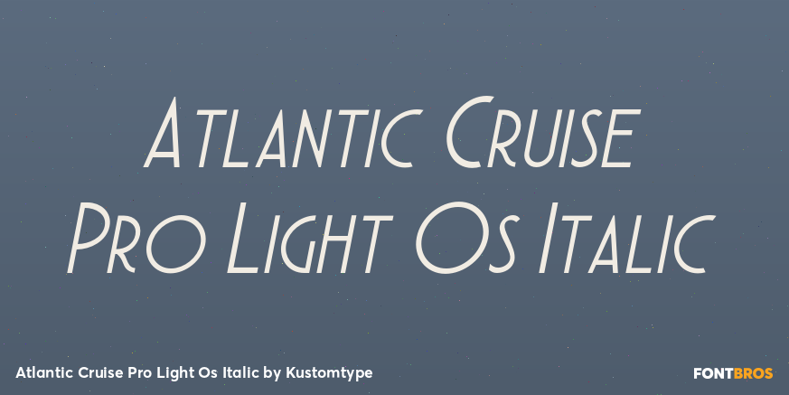 Atlantic Cruise Pro Light Os Italic Poster