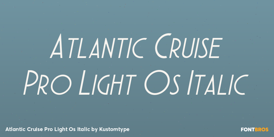 Atlantic Cruise Pro Light Os Italic Poster