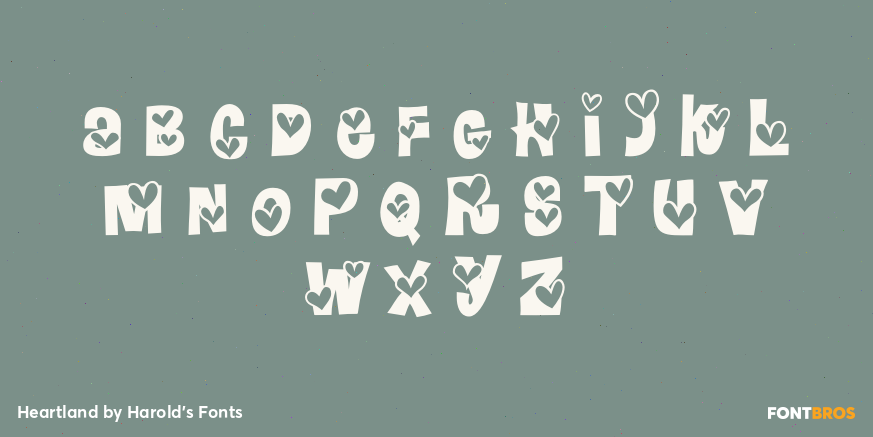 Heartland Font Poster #2