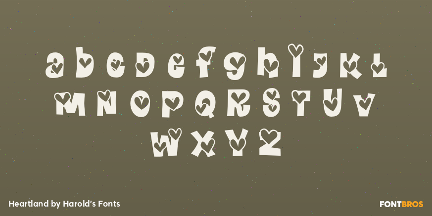 Heartland Font Poster #3