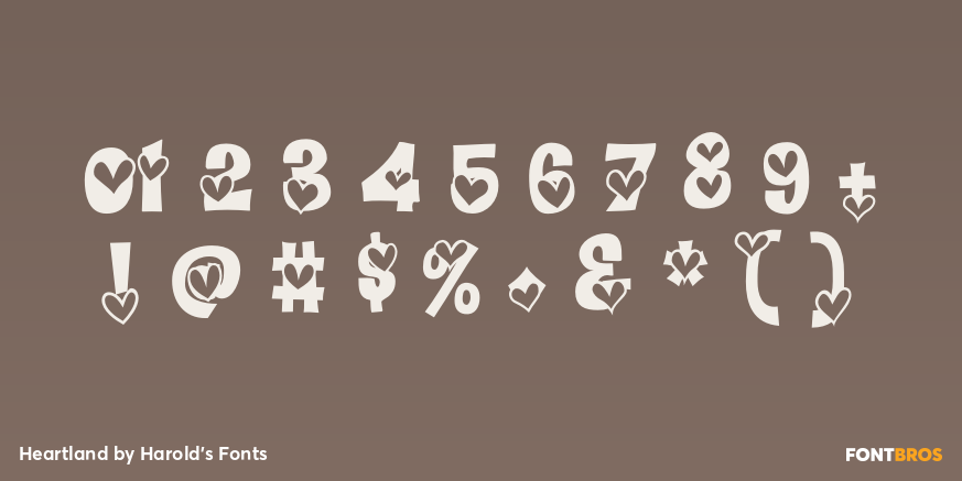 Heartland Font Poster #4