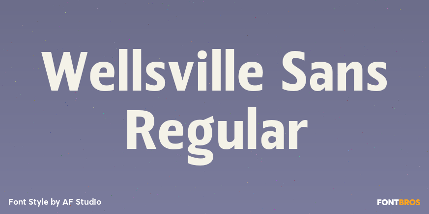 Wellsville Sans Regular Poster