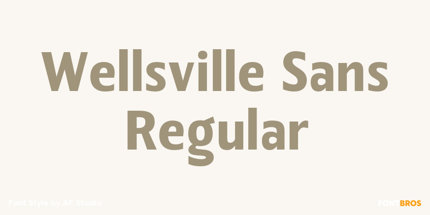 Wellsville Sans Regular Poster
