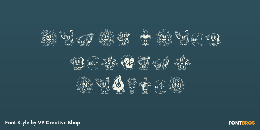 Retro Dream Mascots Regular Poster