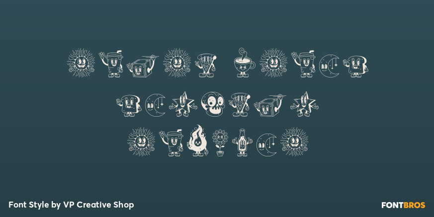 Retro Dream Mascots Regular Poster