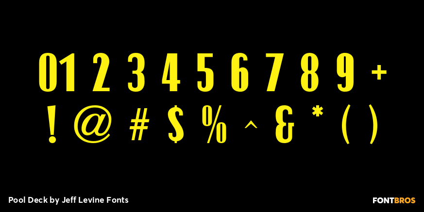 Pool Deck Font Poster #4