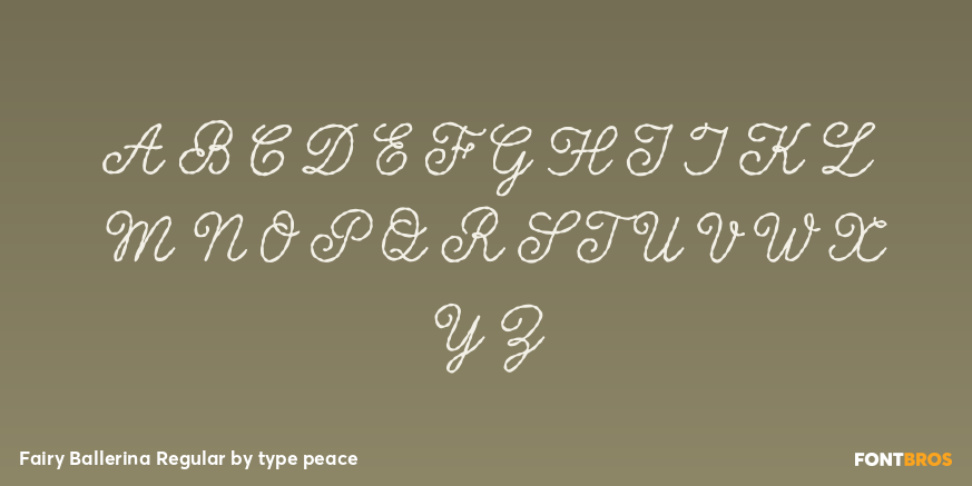 Fairy Ballerina Regular Font Poster #2