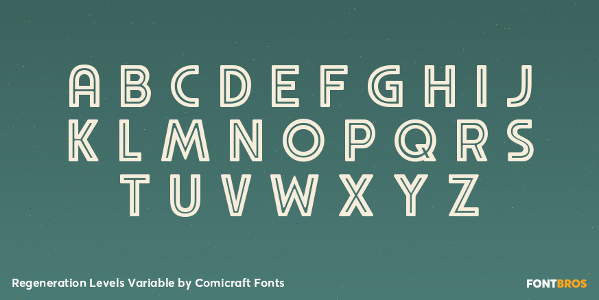 Regeneration Levels Variable Font Poster #2