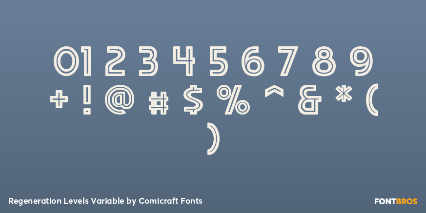 Regeneration Levels Variable Font Poster #4