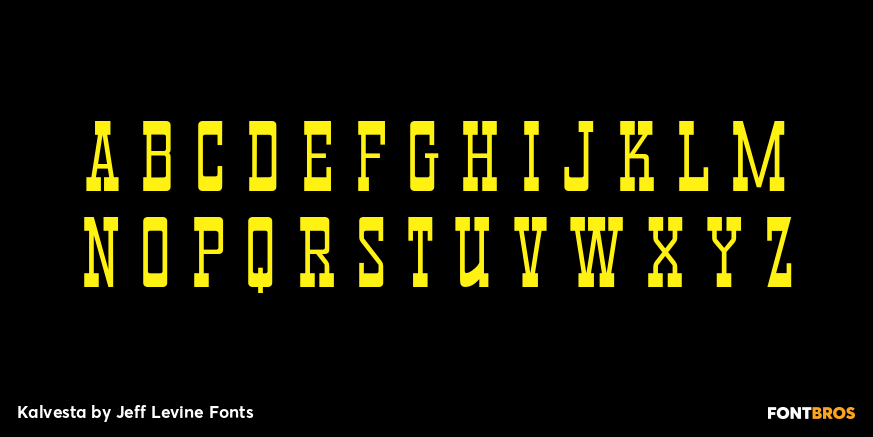 Kalvesta Font Poster #2