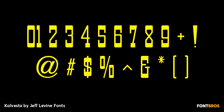 Kalvesta Font Poster #4