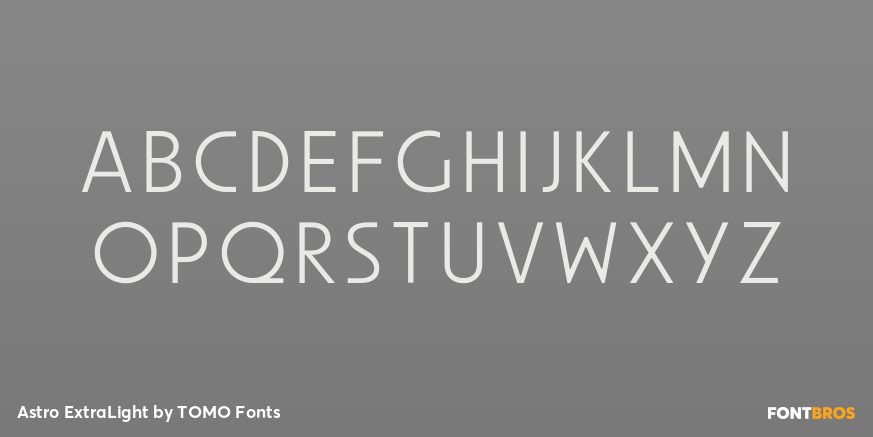 Astro ExtraLight Font Poster #1