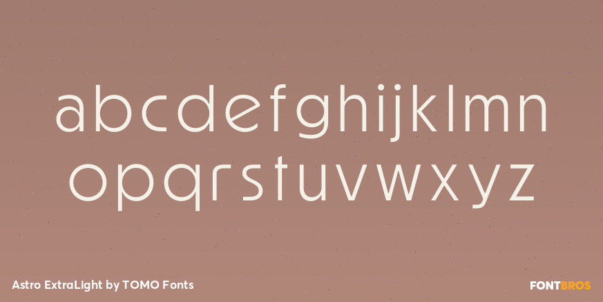 Astro ExtraLight Font Poster #1