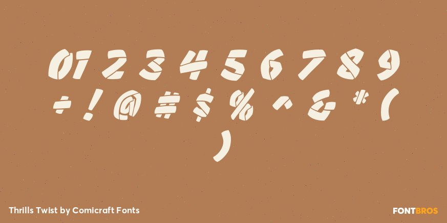 Thrills Twist Font Poster #4