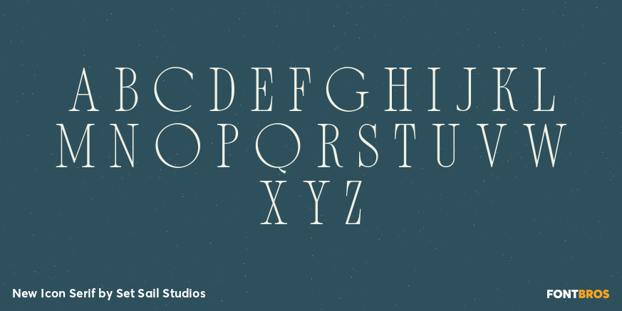 New Icon Serif Font Poster #2