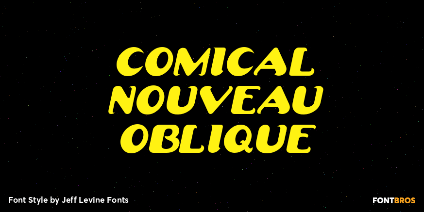 Comical Nouveau Oblique Poster